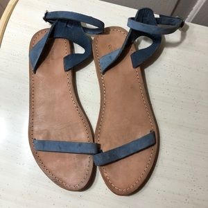 Hazel Suede Thin Strap Sandal Urban Outfitters